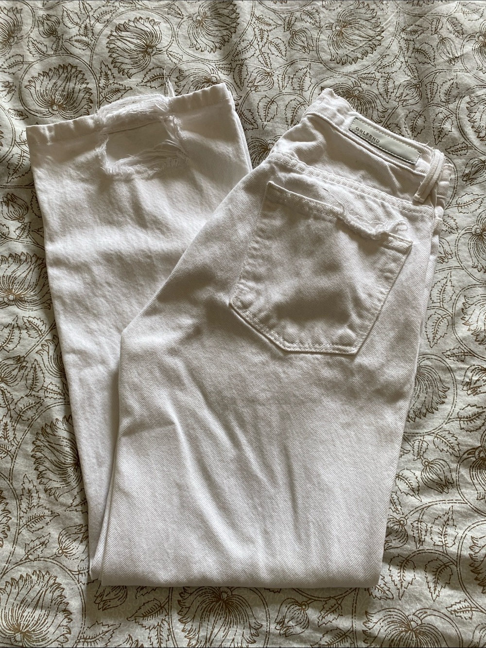 GRLFRND Women's White Straight-Leg Jeans — High-Rise Casual Staple